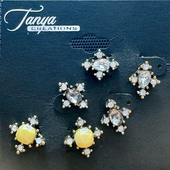 High-End Department Store Designer One of Kind Statement Earrings - Picture 1 of 5